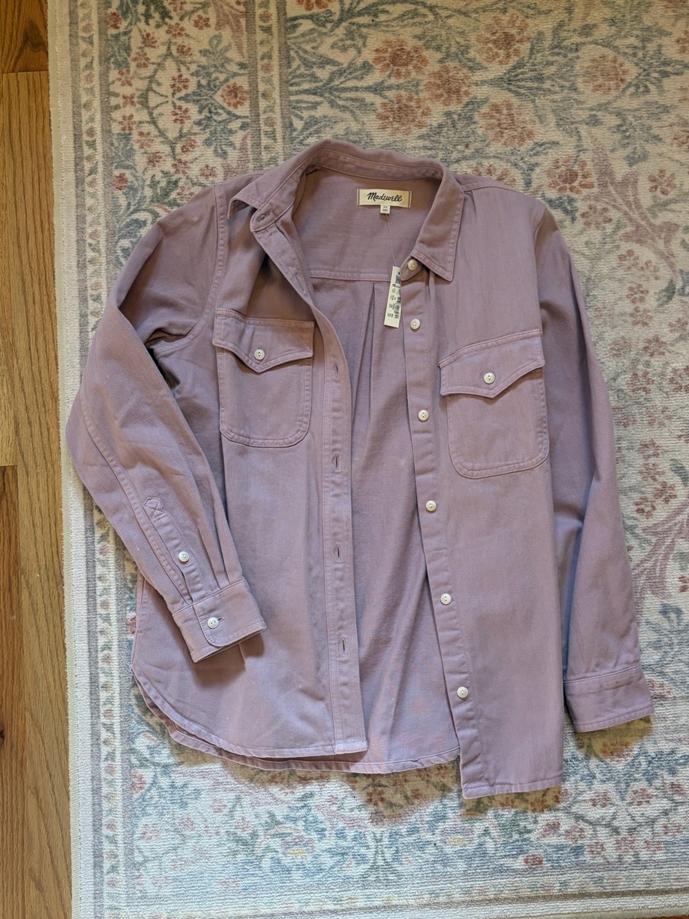 Madewell Lilac Button-Down Shirt